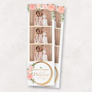 Modello per Photo Booth per matrimonio, modello elegante per Photo Booth, modello per Photo Booth per matrimonio, striscia 2x6, modelli per Photo Booth