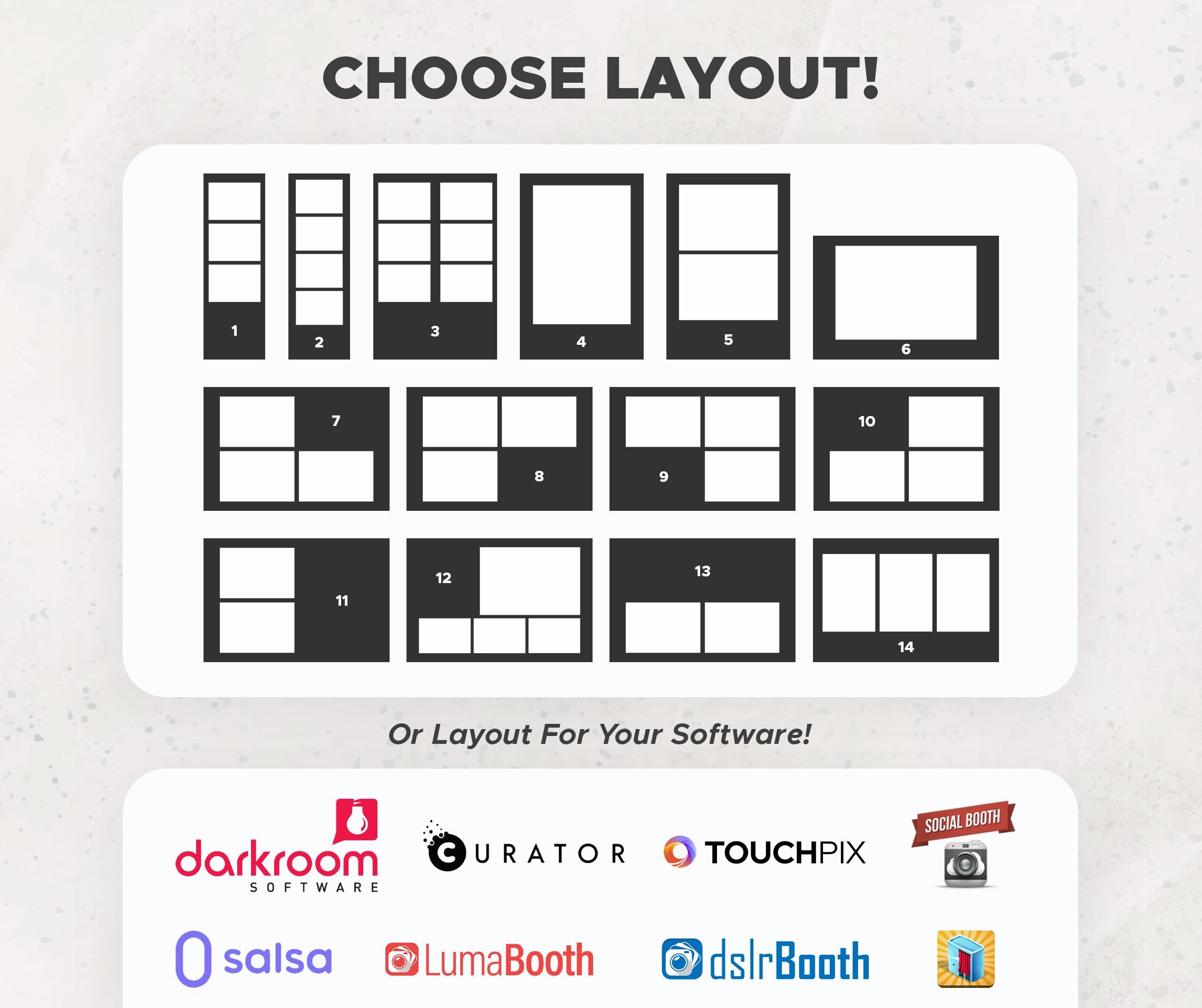 Booth Editable Custom Photo Booth Template | Custom Photobooth Template Design ...