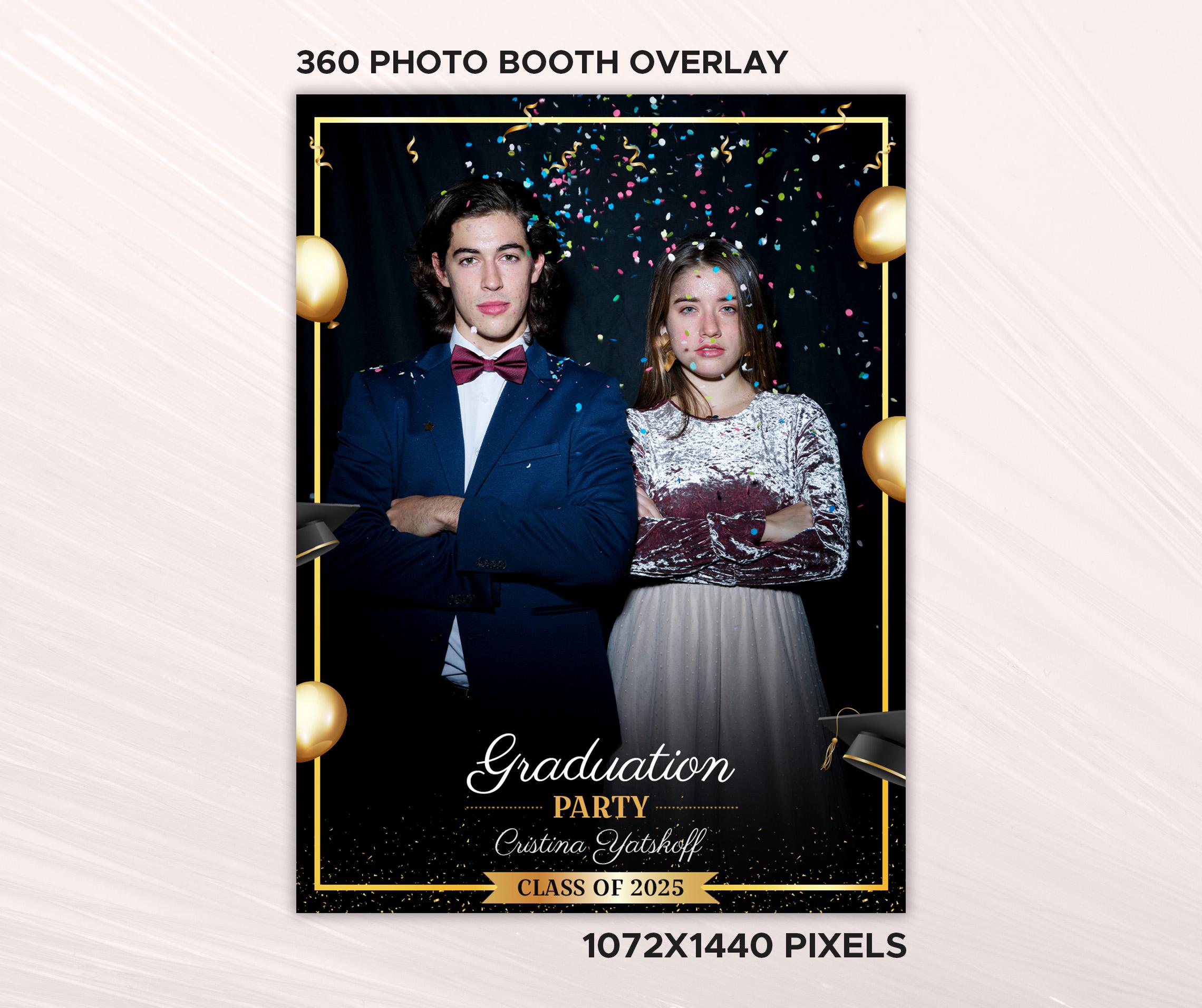 Touchpix 360 Graduation Photo Booth Overlay, Class of 360 Booth ...
