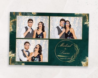 Photo booth Template, Wedding Photo Booth Template, Photo Booth Template Wedding, 4x6 strip, Wedding photobooth templates, Elegant template