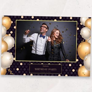Photo Booth-sjabloon, verjaardag Photo Booth-sjabloon, partij verjaardag Photo Booth-sjabloon, verjaardag photobooth-sjablonen, 4 x 6 overlay