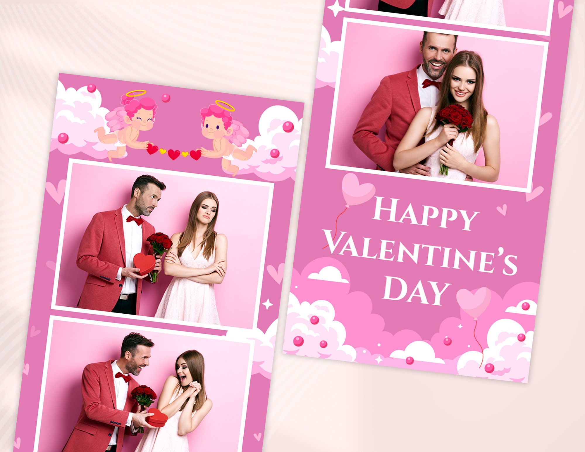 Heart Photo Booth Example Valentine's Photo Booth Template, Cupids Valentine's Photo Booth ...