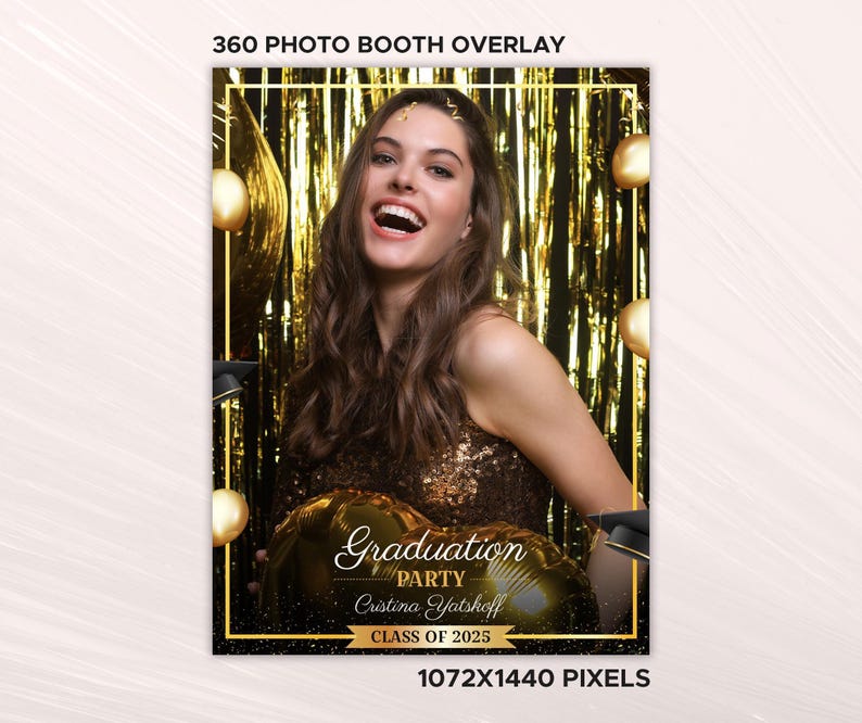 Touchpix 360 Graduation Photo Booth Overlay, Class of 360 Booth ...