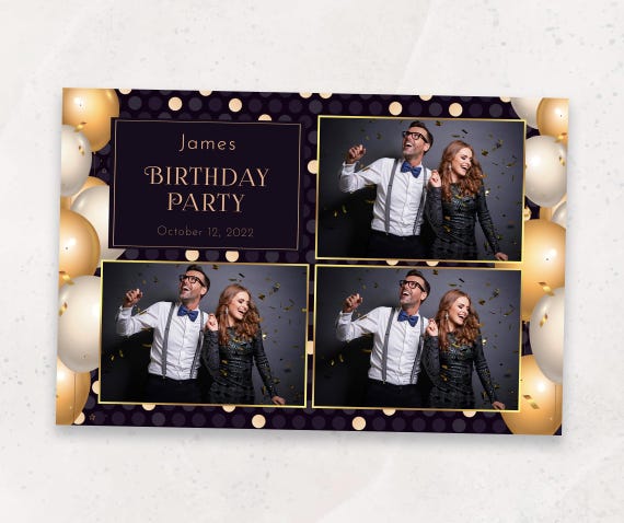 AIBAOBAO Accessoires Photobooth Anniversaire 50 Ans, 35 Pcs Photobooth Avec Cadre Photo Gonflable, Décorations Anniversaire Homme Femme