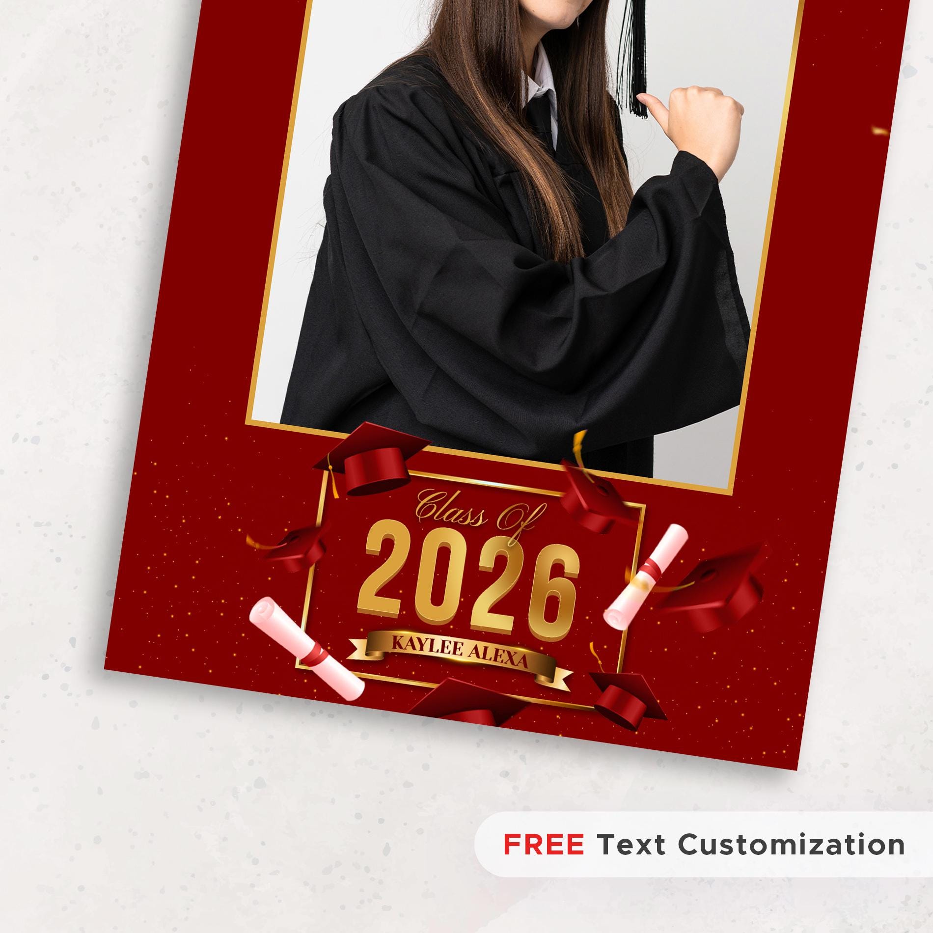 Class of Photo Booth Template, Graduation 4x6 Photobooth Template ...