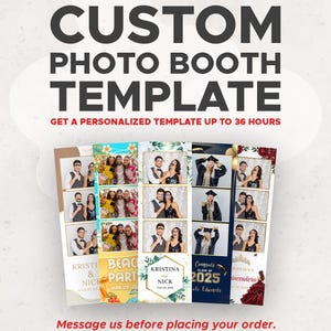Custom Photo Booth Template | Custom Photobooth Template Design | Personalized Photo Booth Overlay | Customizable Photo Booth Templates