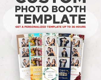 Custom Photo Booth Template | Custom Photobooth Template Design | Personalized Photo Booth Overlay | Customizable Photo Booth Templates