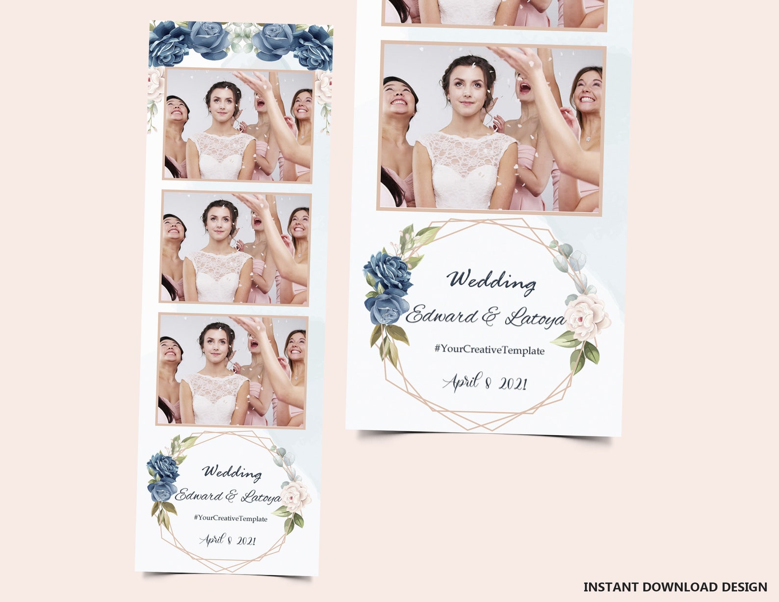 Wedding Photo Booth Template Elegant Photo Booth Template Etsy