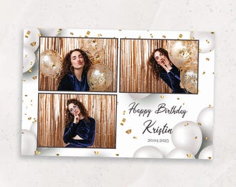 Photo Booth Template, Birthday Photo Booth Template, Party Birthday Photo Booth Template, Birthday photobooth templates, 4x6