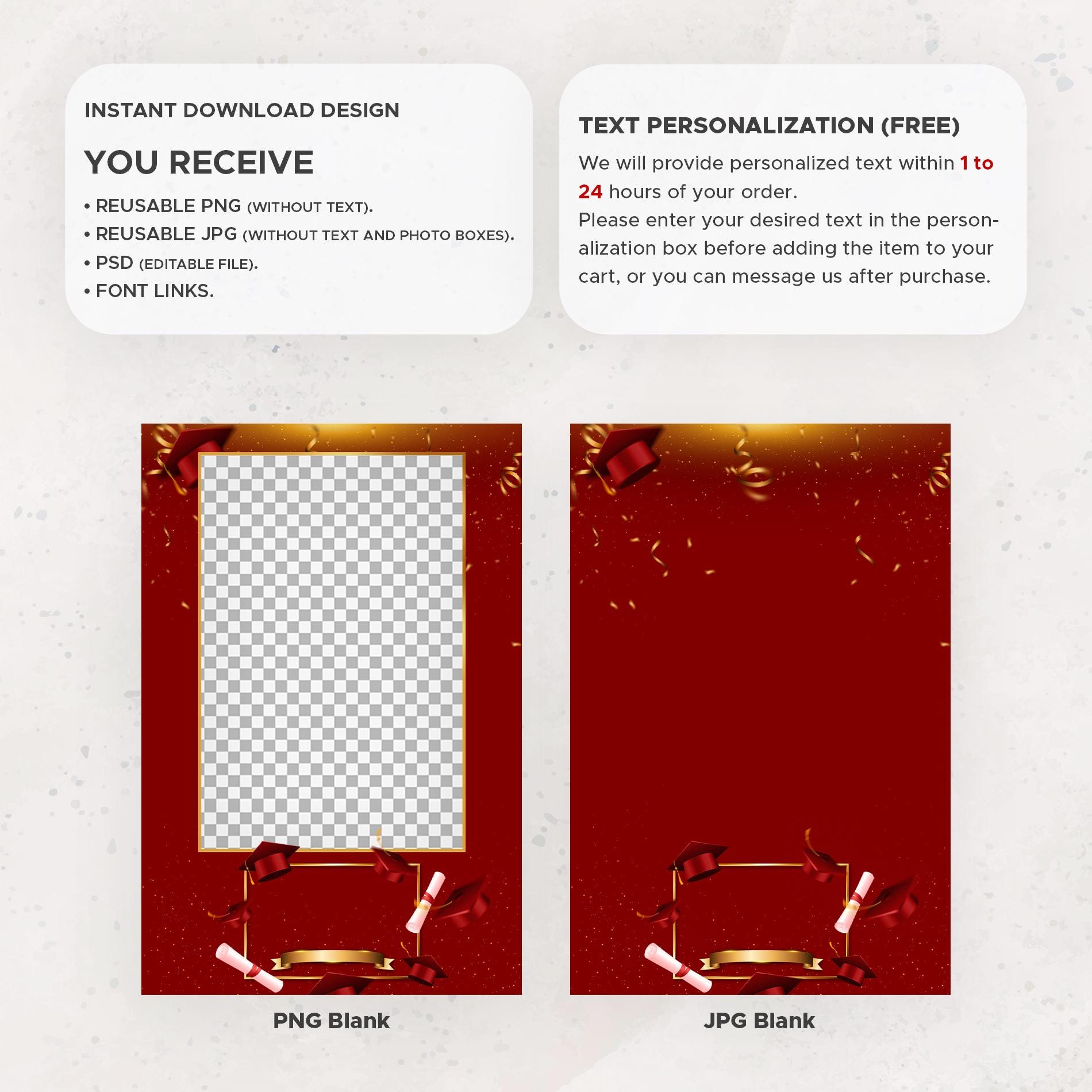 Class of Photo Booth Template, Graduation 4x6 Photobooth Template ...
