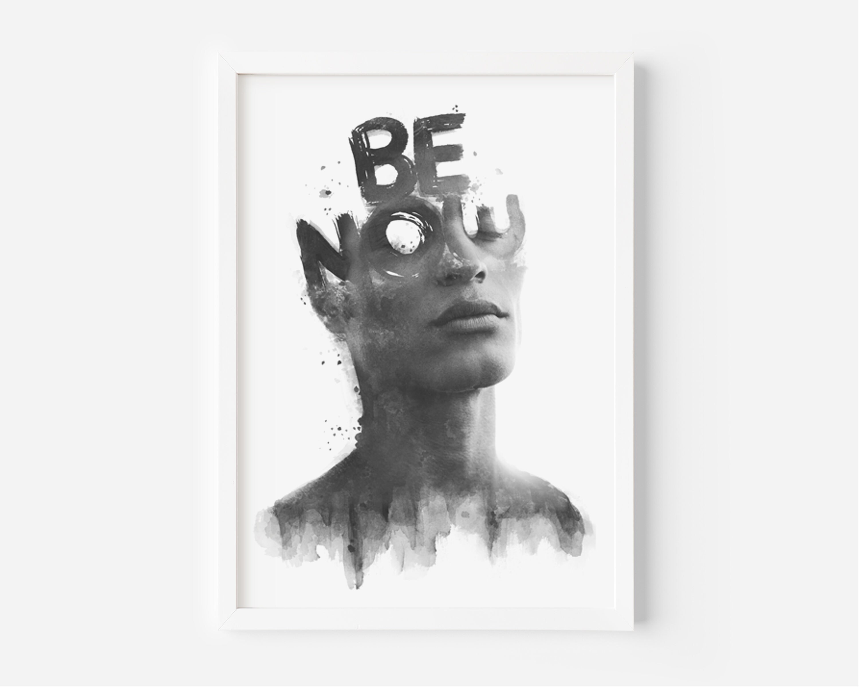 Portrait Photography Original Artwork Poster black and white Etsy