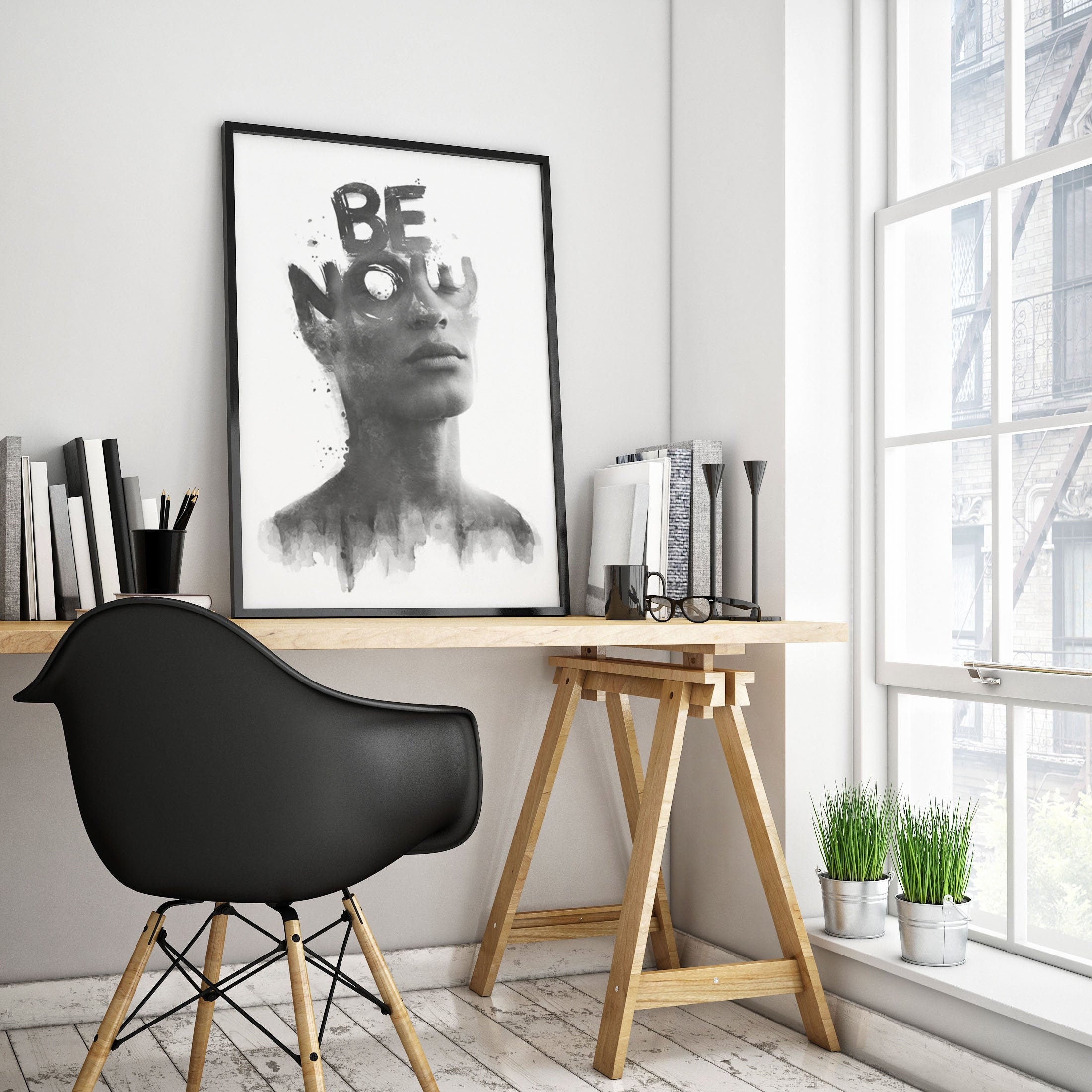 Portrait Photography Original Artwork Poster black and white Etsy