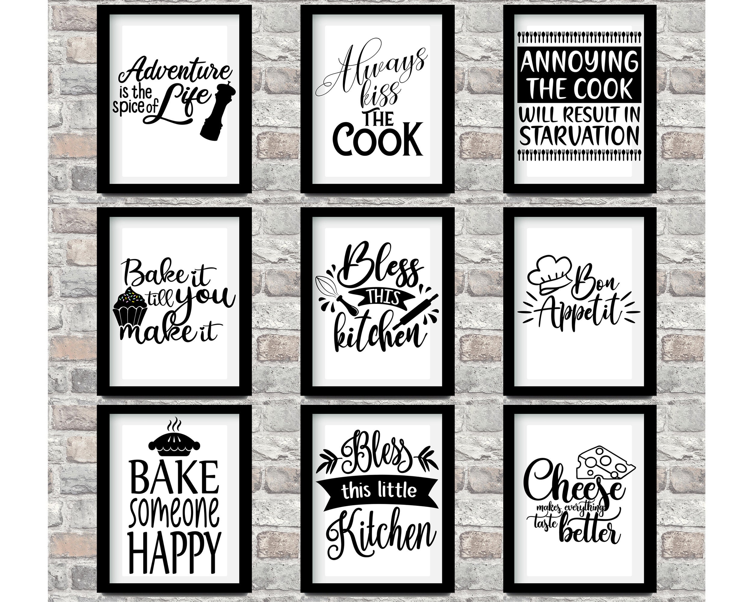 Kitchen Quotes Kitchen Decor Kitchen Gifts Kitchen Prints Etsy UK