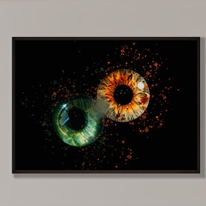 Custom Eye Portrait using pictures of your own eyes! Instructions for taking photos of your eyes are in the description below.