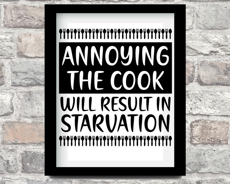 Kitchen Quotes Kitchen Decor Kitchen Gifts Kitchen Prints Etsy UK