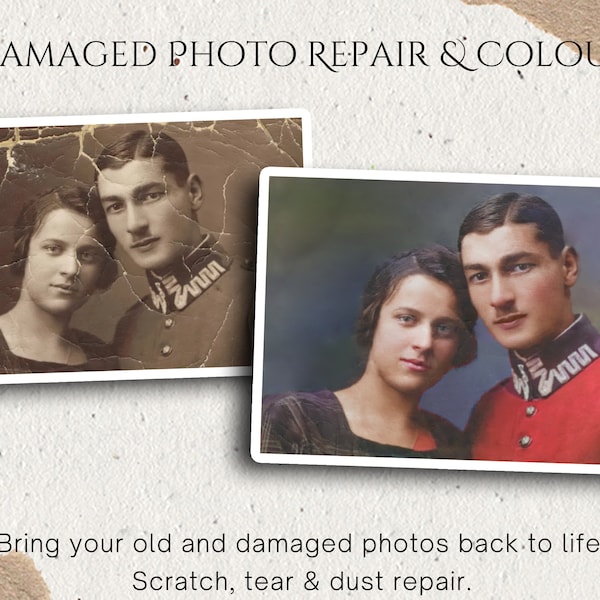 Old Photo Restoration and Colorization - Professional Photo Restoration - Photo Retouching and Editing Bring Your Photos Back to Life