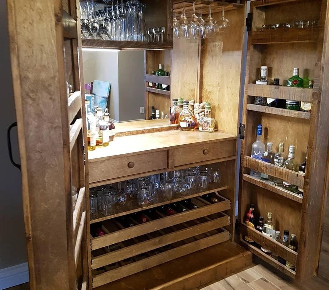 Bar Wooden Bar Contemporary All in Etsy Australia