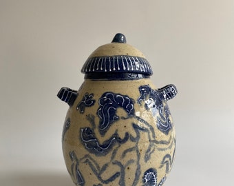 Large Blue Eden Vase