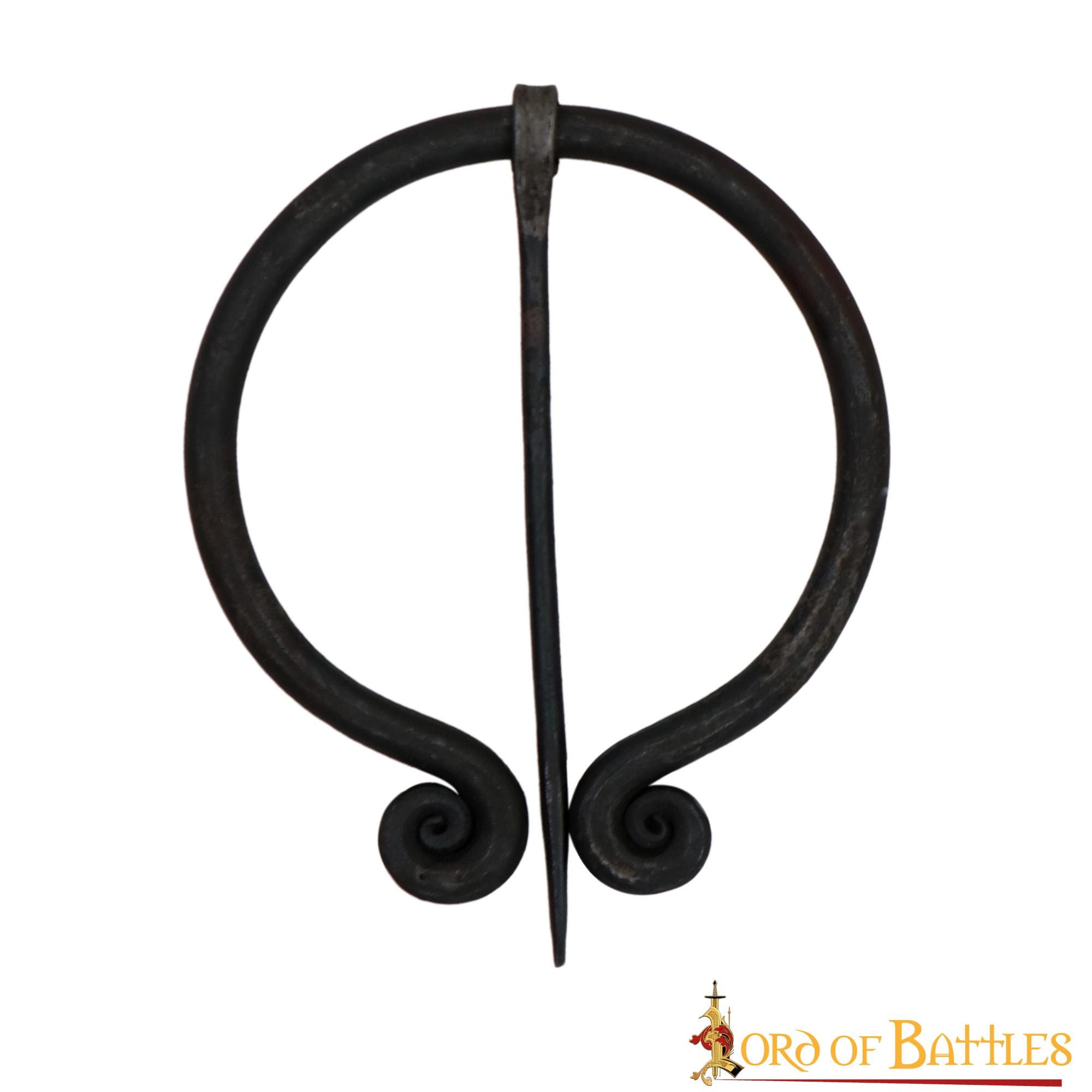 Hand Forged Historical The Twirled Fibula / Cloak Pin - MedieWorld