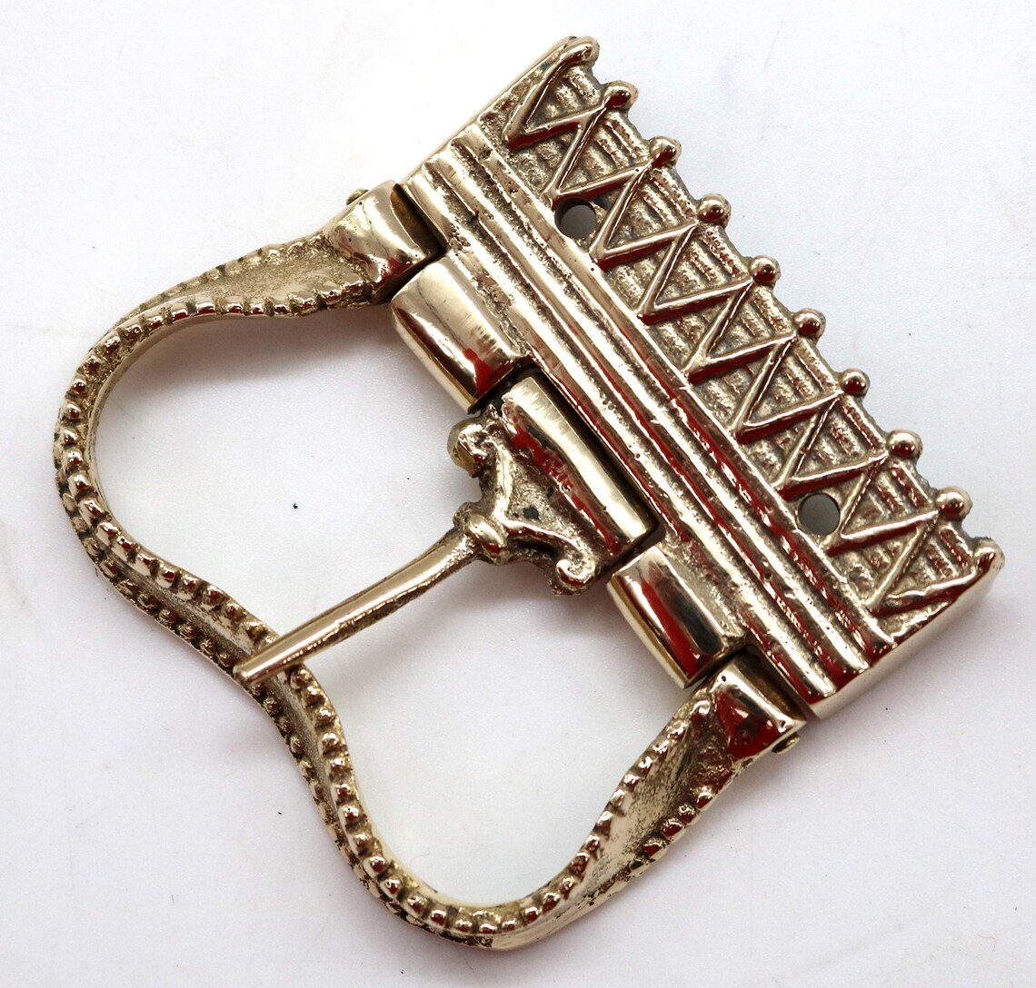 Mythrojan Solid Brass Pirate Belt Buckle Medieval LARP DIY Etsy