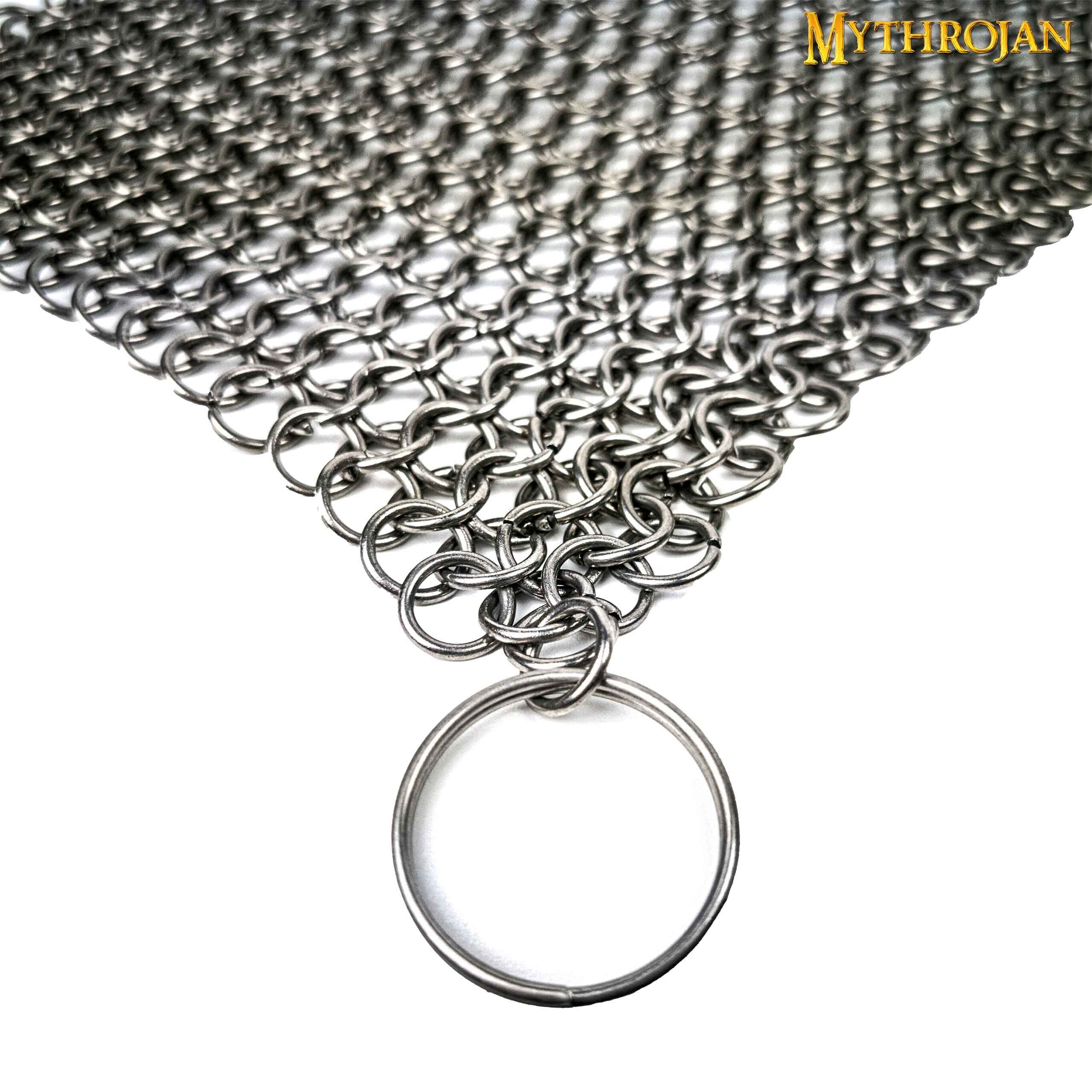 Mythrojan Chainmail Stainless Scrubber for Cast Iron Maintenance