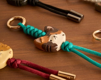 Handmade cat keychain | Kitten bag charm | Ready-to-deliver gift idea | Unique handmade accessory