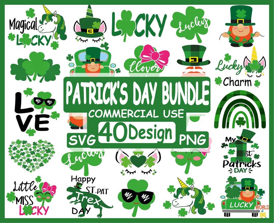 St. Patricks Day Bundle SVG, St. Patricks Day Bundle SVG, St. Patricks ...