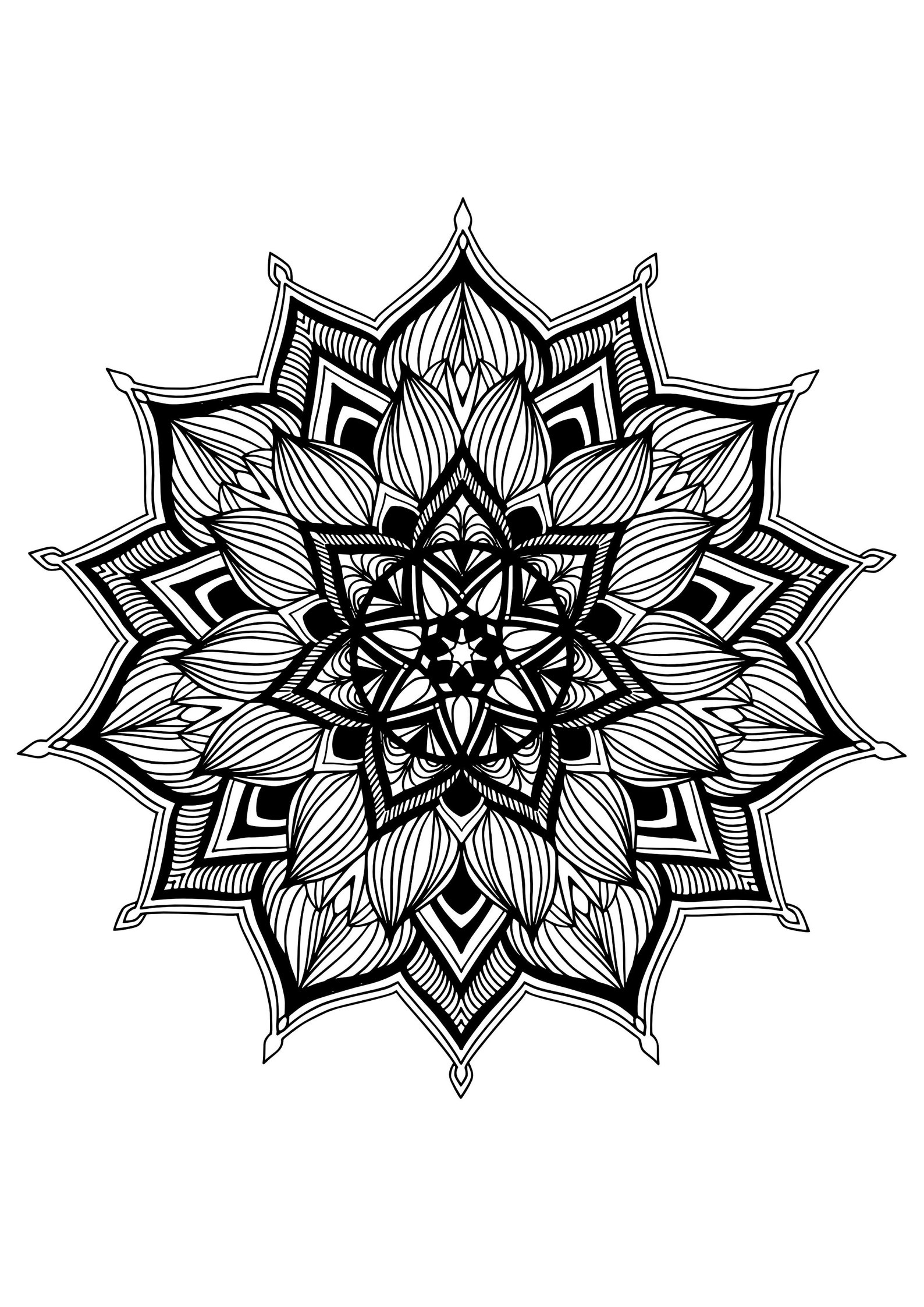 Schöne Mandala Färbung Seiten Etsy