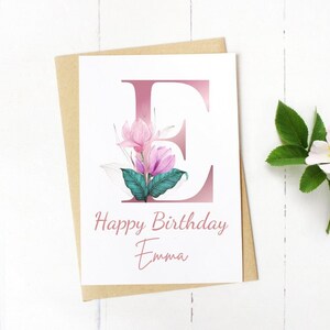 彼女の誕生日カード、花柄の誕生日カード、女性向けグリーティングカード、パーソナライズされた誕生日カード、女性向け誕生日カード、女性向け誕生日カード