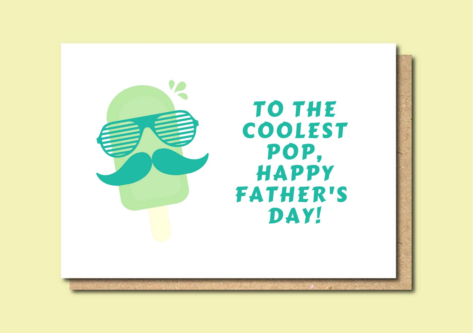 Digital Cool Dad Greeting Card-Fathers Day Card Fathers Day | Etsy