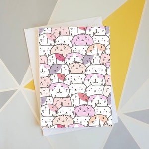 Cute Cat Printable card - Kawaii cat Card | Cards for her, Cards for him | Funny Birthday Card For Boyfriend For Girlfriend Card