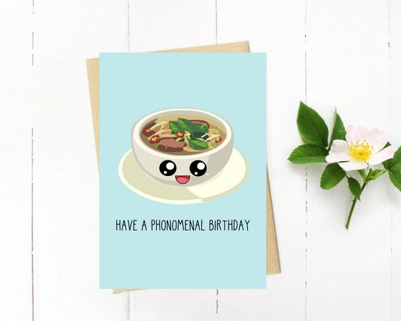 Vietnamese Funny Greeting Card. Have A Phonomenal Birthday. - Etsy