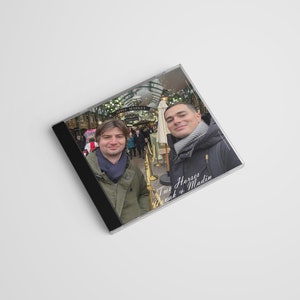 Individuell bedruckte GLOSSY CD Disc & Jewel Case, am besten für ein personalisiertes Hochzeitsgeschenk