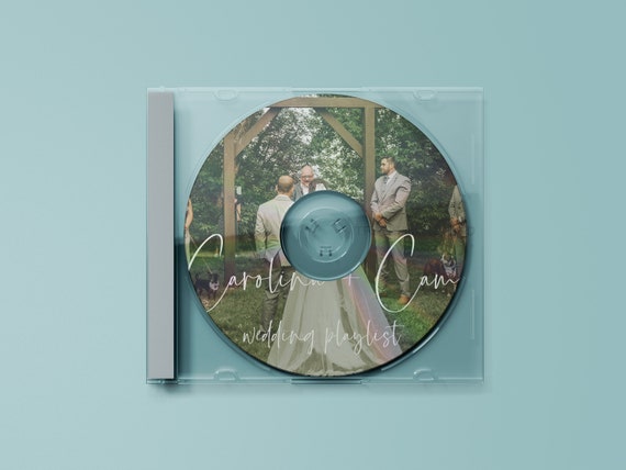 Custom Printed GLOSSY CD Disc & Jewel Case, Best for Personalized Wedding Gift