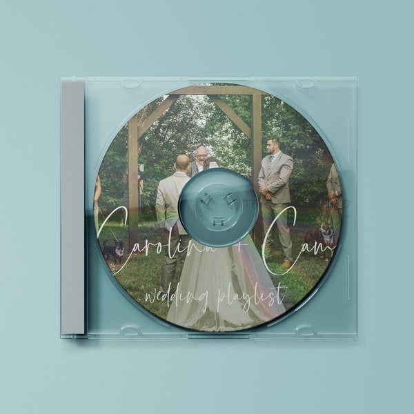 Custom Printed GLOSSY CD Disc & Jewel Case, Best for Personalized Wedding Gift