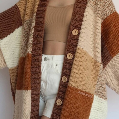 Thinner Patchwork Cardigan I Feel so 