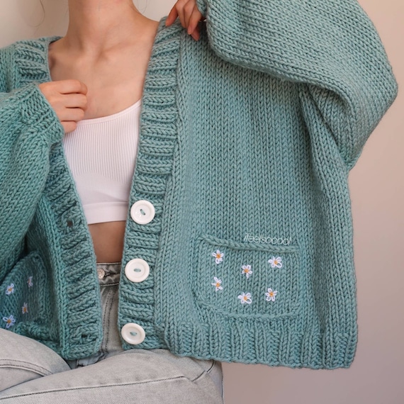 Daisy Pocket Cardigan Custom Orders - Etsy