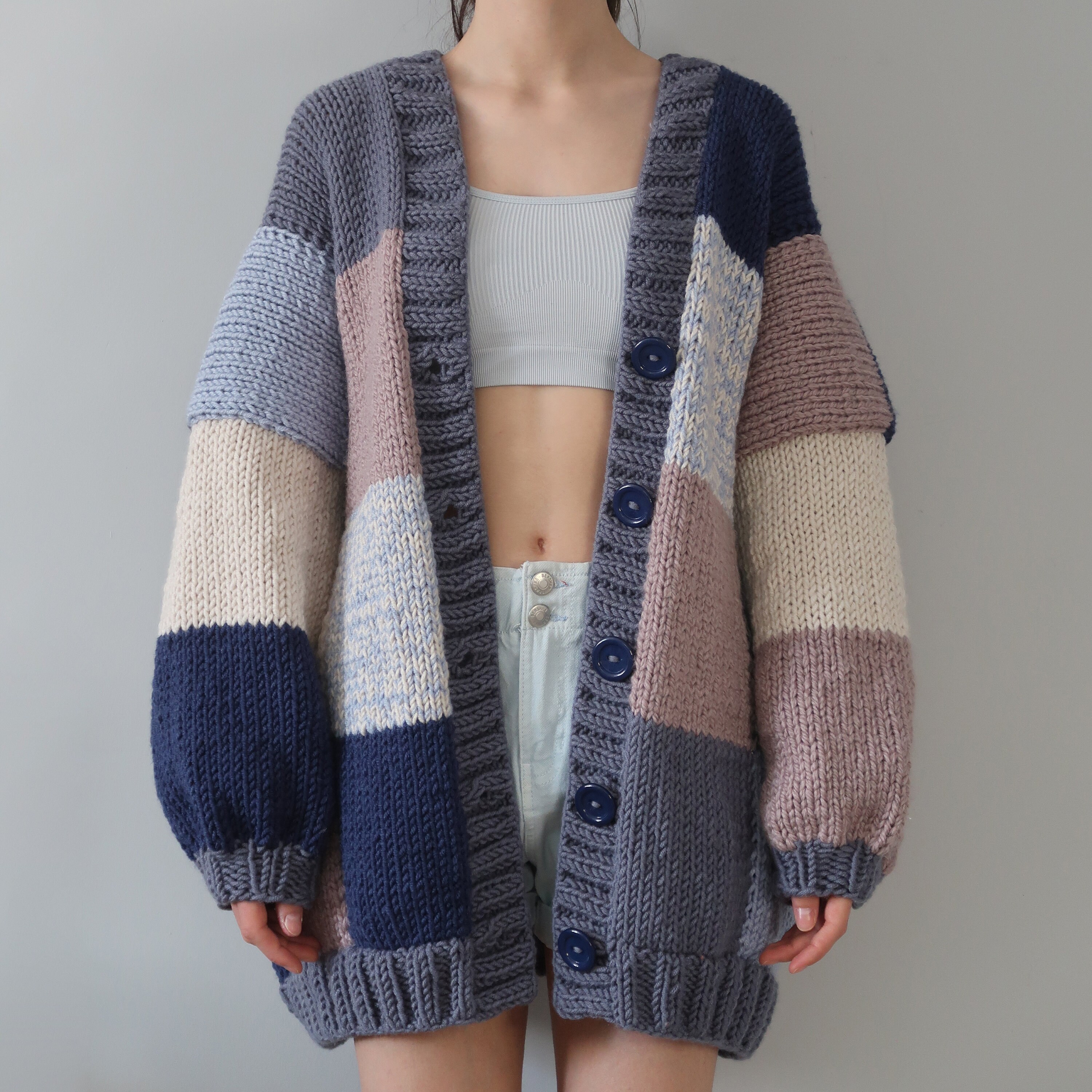 Midnights Thinner Patchwork Cardigan | I Feel so Cool Custom Midnights Thinner Patchwork Cardigan | I Feel so Cool Custom