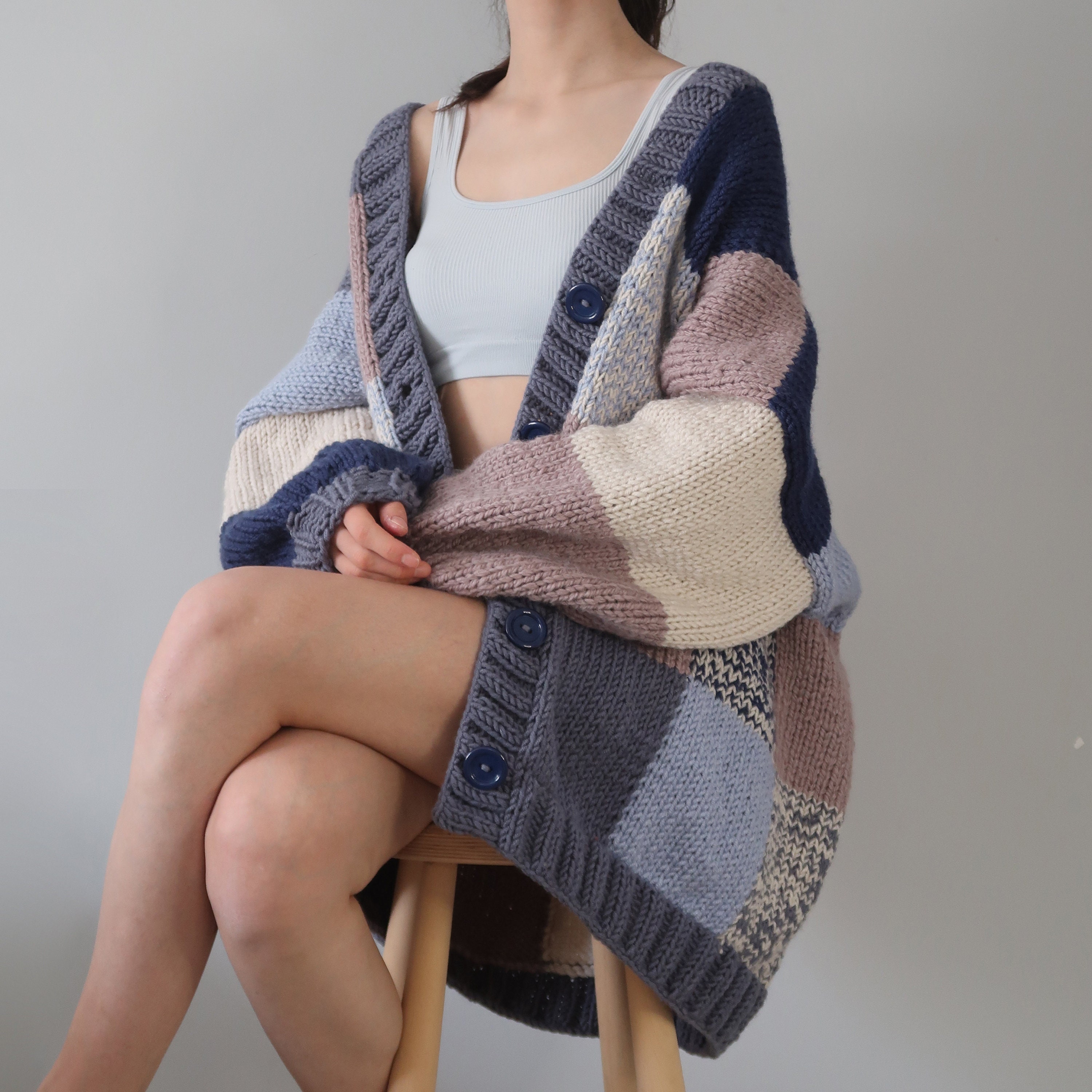 Midnights Thinner Patchwork Cardigan | I Feel so Cool Custom Midnights Thinner Patchwork Cardigan | I Feel so Cool Custom