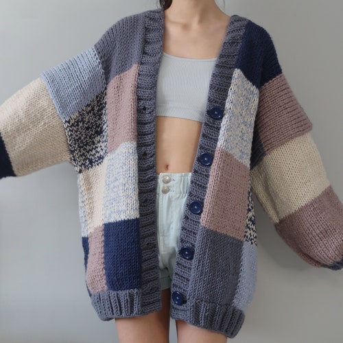 Pumpkin Patch Thinner Patchwork Cardigan | I Feel so Cool Custom
