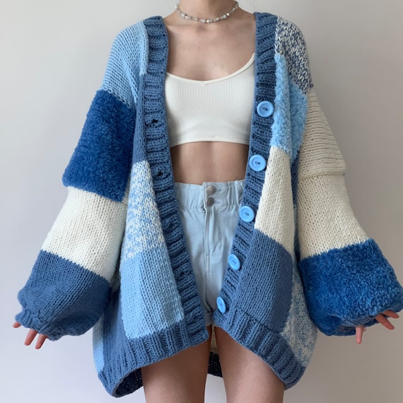 Forget Me Not Thinner Patchwork Cardigan | I Feel so Cool Custom