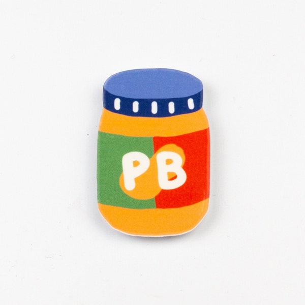 Peanut Butter Jar Sticker - Glossy Vinyl Sticker for Water Bottle, Laptop, Gifts, Decor, etc.