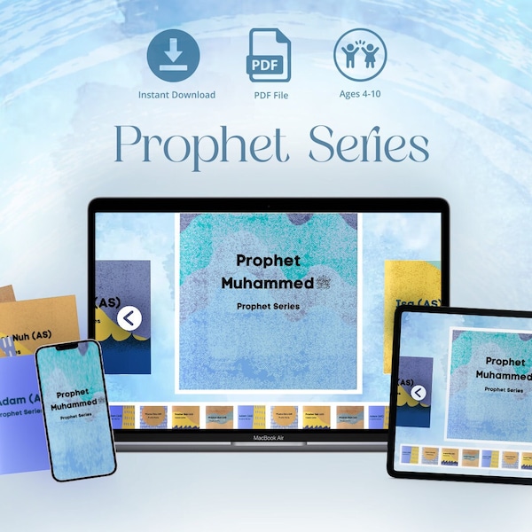 25 Prophets of Islam | Educational Islamic Downloads | Instant Digital Download