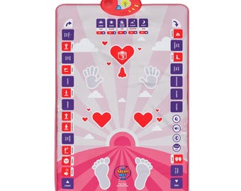 Meine Salah Matte für Kinder - Rosa Gebetsmatte, Smart-Interaktive Gebetsmatte für Kinder, die Salah lernen, Salah-Übersetzer für Kinder ab 3 Jahren.