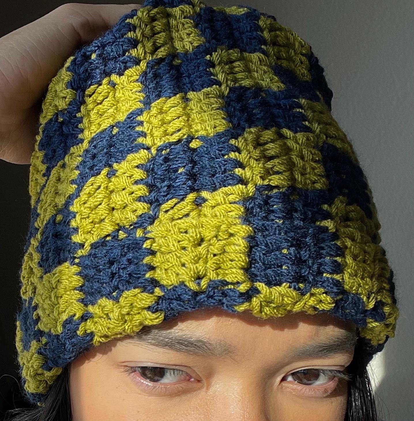 Handmade Beanie Checkered