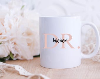 Gift for a doctoral degree, doctoral thesis, university doctorate, Dr. gift with name, doctoral mug with name, personalized doctoral gift