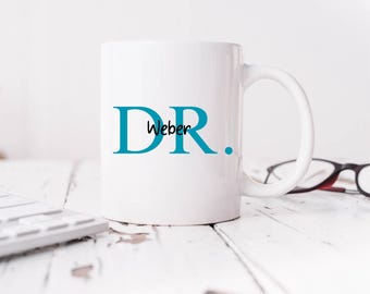Doctoral gift Gift for Dr. title Doctoral thesis University Doctorate title personalized Dr. gift with name Doctoral mug with name