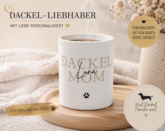 Cadeau teckel, propriétaire de teckel, éleveur de teckels, passionné de teckels, idée cadeau, présent teckel, mug teckel, décoration