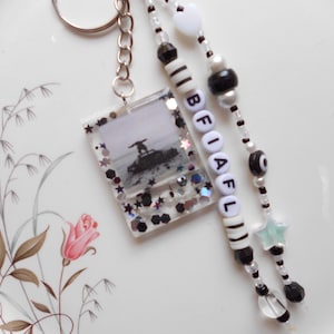 the 1975 Inspired Keychain - Resin Keychain - ILIWYS - NOACF - BFIAFL -