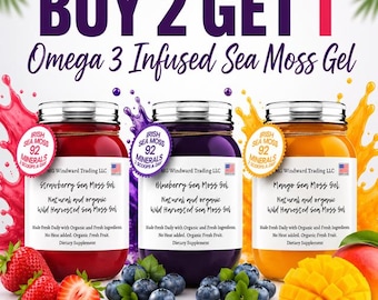 Buy ONE Get ONE FREE! - Premium Sea Moss Gel - Dr Sebi Inspired